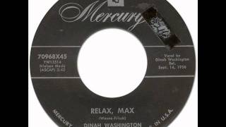 DINAH WASHINGTON  RELAX MAX Mercury 70968 1959 [upl. by Orag]