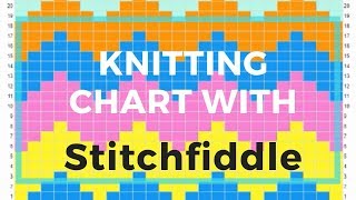 Stitchfiddle knitting chart software review and tutorial  color knitting design [upl. by Fen]