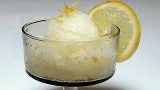 Homemade Lemon Sorbet No Ice Cream Machine [upl. by Lamp]