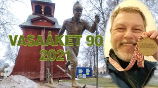 Vasaåket 2021 vasaloppet 90km första gången för en hyfsat oförberedd man [upl. by Enelrac]