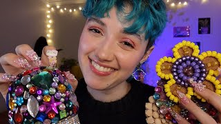 ASMR Tingly Tapping amp Scratching to Help You Sleep 😴 no talking rhinestones amp beads long nails [upl. by Egwan]