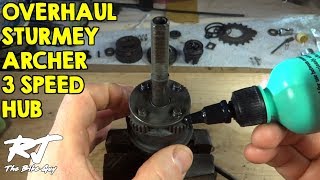 How To OverhaulCleanLube SturmeyArcher 3 Speed Hub  AW type [upl. by Nonnad]