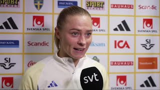 Rolfö Blackstenius Asllani amp Gerhardsson Postmatch  England 11 Sweden  Euro Qualifiers 2025 [upl. by Ahseal]