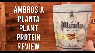 Best Vegan Protein Ambrosia Planta Plant Protein  New Flavor Peanut Butter Banana REVIEW Vegan [upl. by Kcirdneked]