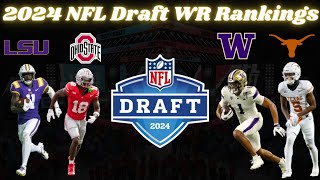 2024 NFL Draft WR Rankings  TheLockerRoom [upl. by Gabriela598]