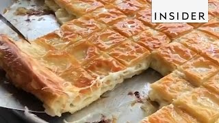 Turkeys Cheesy Breakfast Food Börek [upl. by Rehpretsirhc]