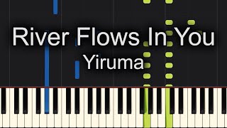 River Flows In You Piano How to play Yiruma River Flows In You [upl. by Melony914]