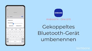 Gekoppeltes BluetoothGerät umbenennen  Samsung Android 14  One UI 6 [upl. by Esenwahs]