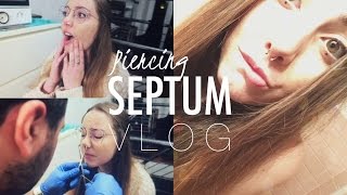 SEPTUM \\ Nuovo Piercing  VLOG [upl. by Esylle]