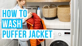 How to WASH A PUFFER JACKET  by hand or washing machine [upl. by Oilisab518]