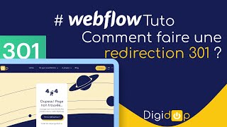 Comment faire une redirection 301   Webflow Tutoriel [upl. by Patnode779]