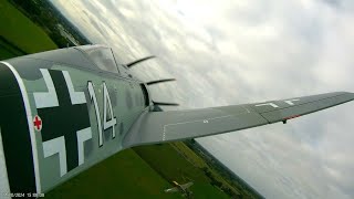 EFlite Focke Wulf 190a 15m Flight 22 14th October 2024 Chasing EFlite 15m Mustang [upl. by Keavy334]