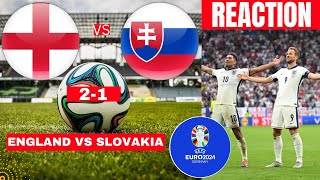 England vs Slovakia 21 Live Stream Euro 2024 Football Match Score Commentary Highlights Three Lions [upl. by Aicirtal]