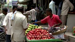 Fresh Pomegranate and grapes sold by roadside vendors Vellore [upl. by Orr]