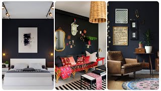 Black Feature Wall A Bold and Beautiful Color Choice for Your Home Interior [upl. by Airamalegna]