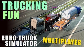 SATURDAY NIGHT TRUCKING FUN  Euro Truck Simulator 2 Multiplayer [upl. by Luane]