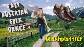 EASY Schuhplattler Dance  Austrian Folk Dance for Kids [upl. by Enirak175]