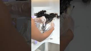 DIY Hair Coloring  How To Dye Hair Extensions  Go Sleek x Dark amp Lovely [upl. by Emiatej]