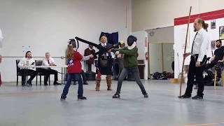 Kids HEMA Demo at Davenriche European Martial Arts Longsword Tourney [upl. by Lashonda70]