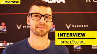 Franz Löschke quotDie Radstrecke selektiert ganz gutquot  IronmanWM Nizza 2023 [upl. by Airal109]