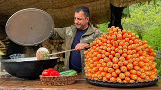 The Recipe for A Very Tasty Uzbek Pilaf made from Homemade Foodstuff [upl. by Acirederf747]