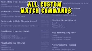 All Custom Match Commands Roblox Bedwars [upl. by Nidak]