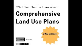 Comprehensive Land Use Plan 101 What you need to know about CLUPs 2022 UPDATE [upl. by Nylrem327]