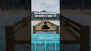 The weakest dummy becomes a boss ☠️ roblox tsb thestrongestbattlegrounds [upl. by Gnilrets]