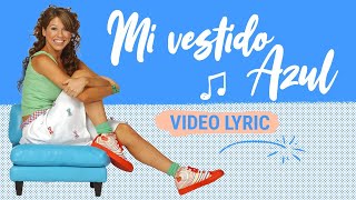 MI VESTIDO AZUL  FLORICIENTA  Video Lyrics Oficial [upl. by Yrahcaz]