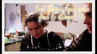 Vlog famille du 1112 Steacy fait le dessert et Gratin de blettes au bacon et conté cookies géant [upl. by Eniliuqcaj701]