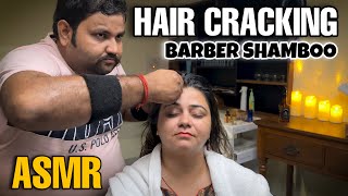 Asmr Hair Cracking Head Massage Neck Cracking Neck Pain Relief IndianBarber  Sensory [upl. by Erleena]