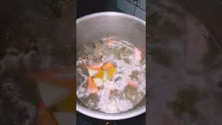 Boiled chicken with vegetables youtubeshorts stew food continental [upl. by Enyluqcaj633]