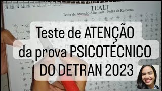 Como passar no teste de PSICOTÉCNICO  ATENÇÃO ALTERNADA da prova DETRAN 2023 [upl. by Esilanna23]