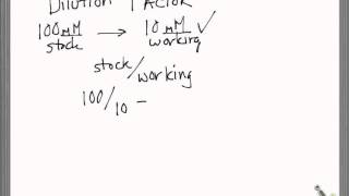 Dilutions using Dilution Factor Bio25 [upl. by Atirec663]