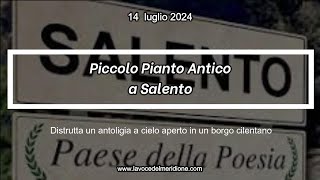 «Il Dubbio» di LaVoce24TV  Piccolo pianto antico a Salento [upl. by Eerihs]