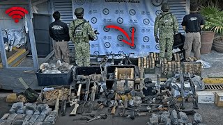 Jalisco Cartel Weapons Arsenal Seized By Mexican Army After a Raid [upl. by Enautna]