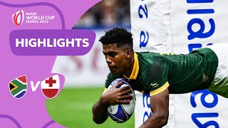 Springboks triumph in tentry thriller  South Africa v Tonga  Rugby World Cup 2023 Highlights [upl. by Prosser546]