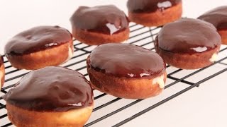 Homemade Boston Cream Donuts Recipe  Laura Vitale  Laura in the Kitchen Episode 867 [upl. by Eurydice]