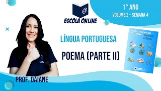 Resolução das atividades do PET 2021  1º ano EM  Volume 2  Semana 4  Português  Prof Daiane [upl. by Constancia542]