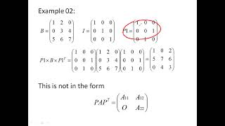 Reducible and Irreducible matrices [upl. by Fredenburg626]