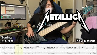 Metallica  Whiplash  Bass Cover TABsheet music included [upl. by Anuaek]