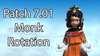 Patch 701 Monk Rotation  FFXIV Dawntrail [upl. by Oicinoid681]