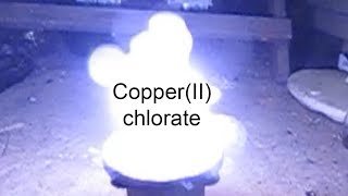 CopperII chlorate on paper [upl. by Anastos]