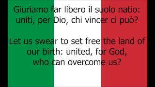 Italian National Anthem ItalianEnglish [upl. by Anivas]