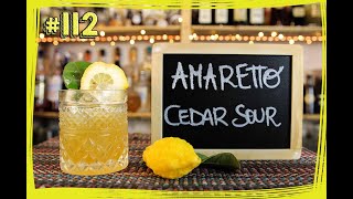 112 Bar Mita  Come preparare un AMARETTO SOUR con spremuta fresca di CEDRO e SCIROPPO DAGAVE [upl. by Pahl800]