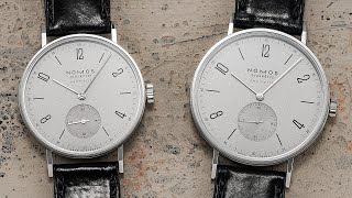 A Tasteful Update to an Icon of Minimalism in Watch Design  NOMOS Tangente 189 and 144 Review [upl. by Anawait]