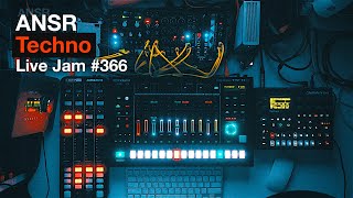 Techno LiveJam366 with TR8S  Digitone  Eurorack Modular [upl. by Iamhaj]