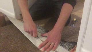 How to seam carpet together in a doorway carpettoolzcom [upl. by Donaugh]