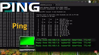 Ping and Tracert networking commands traceroute [upl. by Eedrahs645]