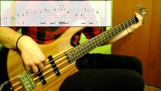 Red Hot Chili Peppers  Californication Bass Cover Play Along Tabs In Video [upl. by Ellinad242]